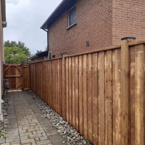 Wooden Fence Installation In Mississauga GTA - Pro Man Inc - Wooden Fence 4